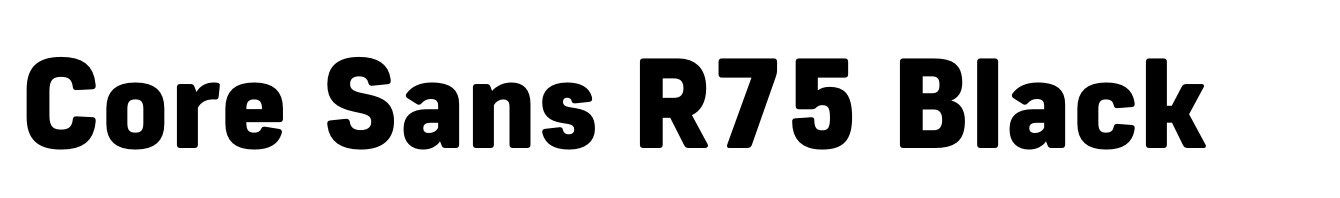 Core Sans R75 Black
